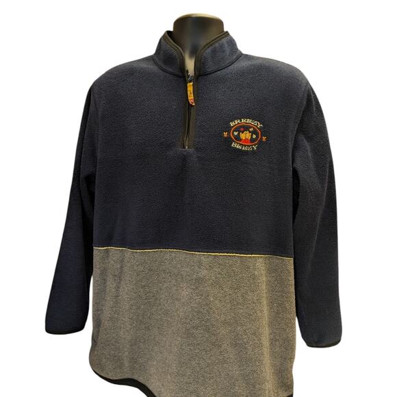 Disney Winnie the Pooh Breezy Beezy Fleece Pullover Adult XL Quarter Zip Graphic - Picture 2 of 16